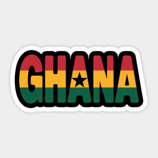 Ghana Travel Flag Colors Ghanaian Pride Sticker